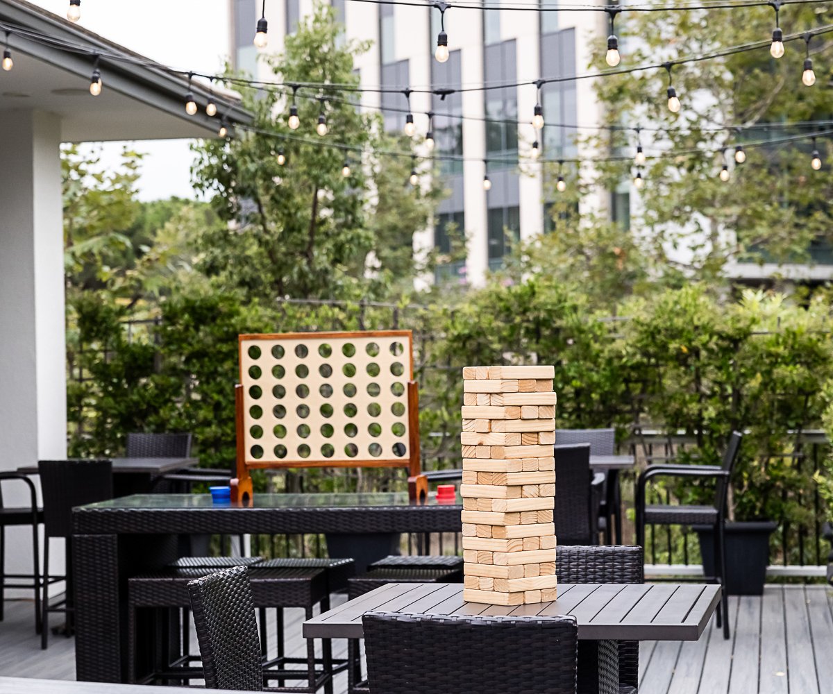 Cocktail patio at University Club