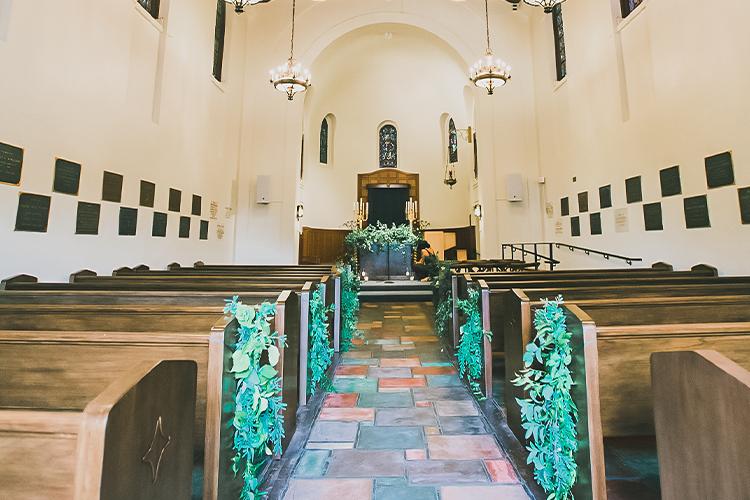 Stunning ceremony aisle for couples to say "I Do"