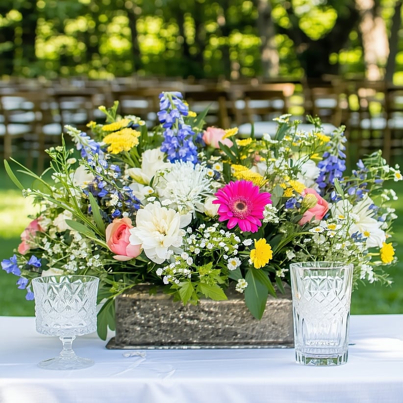 wildflower wedding centerpiece