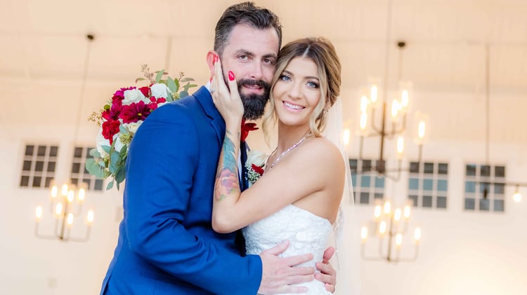 The Happy Newlyweds at The Carlsbad Windmill - Aaron & Lynnea's Wedding