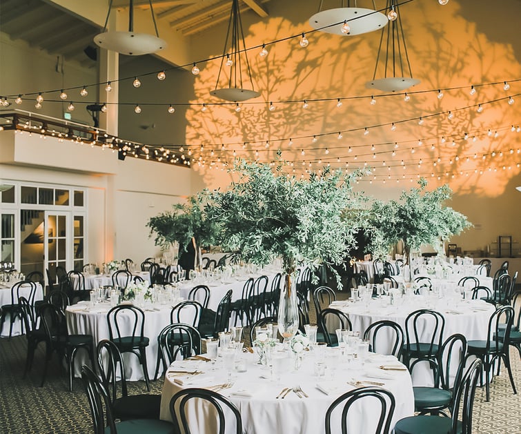 Uplighting at reception, Golden Gate Club