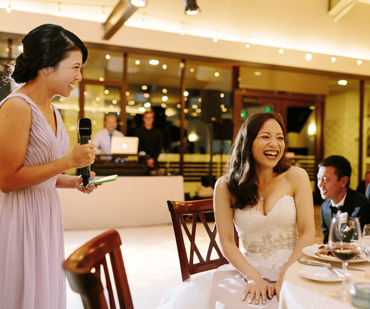 Bridesmaids Speech at Officers Club at the Presidio