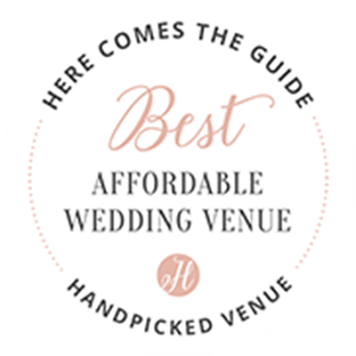 Most Affordable Venue Award by Here Comes the Guide to Wedgewood Weddings 
