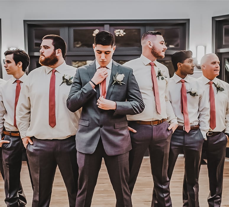 The Groom and his Men at Granite Rose by Wedgewood Weddings