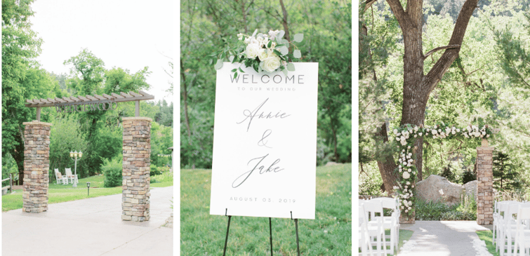 The Pre Ceremony Set Up at Boulder Creek by Wedgewood Weddings