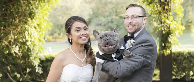 Charisse and Jasons Best Man dressed up beautifully at Fallbrook Estate by Wedgewood Weddings