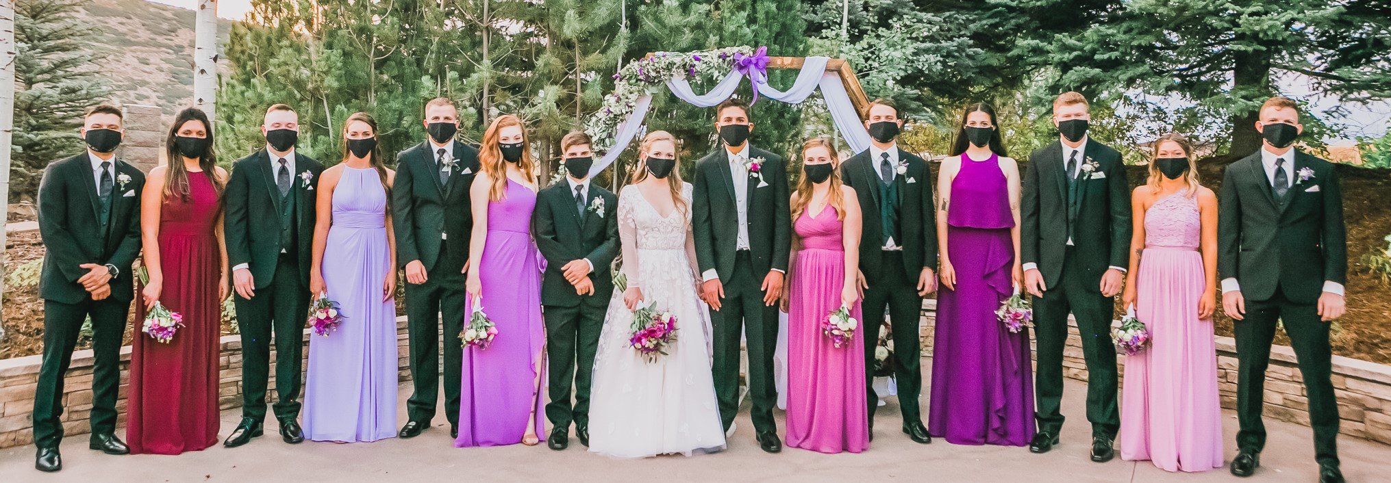 2020 Wedding Wearing Masks are Required