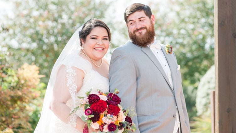 Glowing Bride & Groom Hofmann Ranch in Castroville, TX
