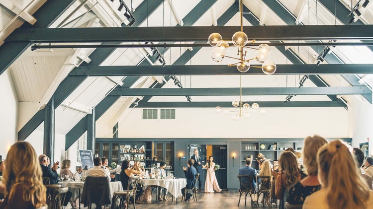 A-Frame Ballroom Wedding Reception for Jamie & Cody's Special Day | The Carlsbad Windmill | Focus On Love Photography