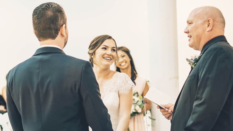 Jamie & Cody's wedding ceremony | The Carlsbad Windmill | Focus On Love Photography
