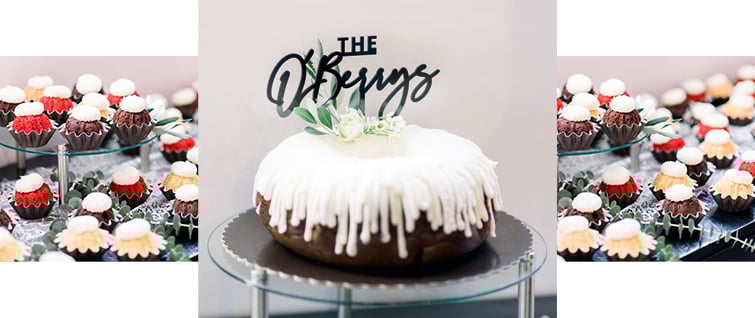 Katie and Joshs Bundt Wedding Cake -  Carlsbad Windmill by Wedgewood Weddings