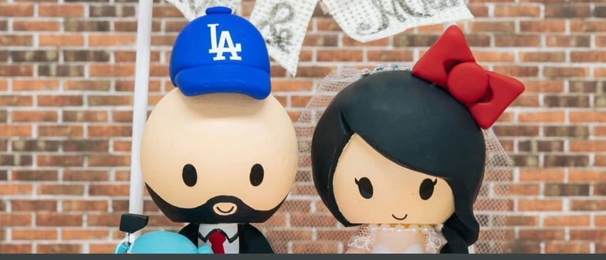 LA Dodgers Cake Topper from jessichucreations
