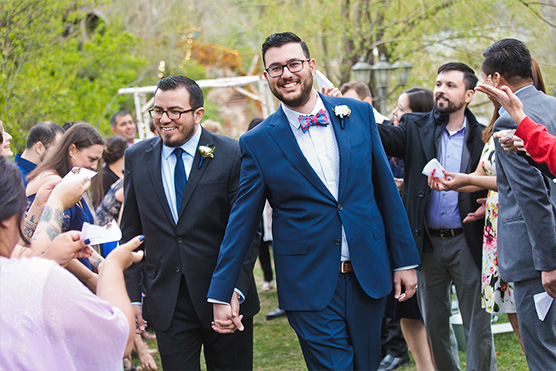 Gorgeous groom and Groom couple at Boulder Creek by Wedgewood Weddings