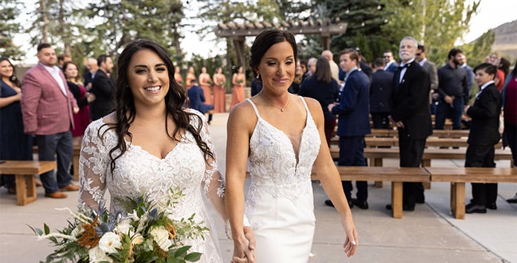 Lauren and Renee at Ken Caryl Vista - Post Ceremony Celebration
