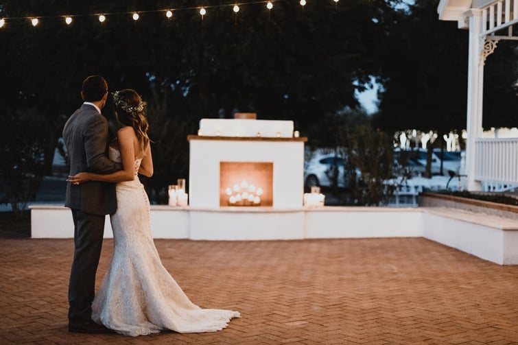 Outdoor Reception Patio at Lindsay Grove | Wedgewood Weddings