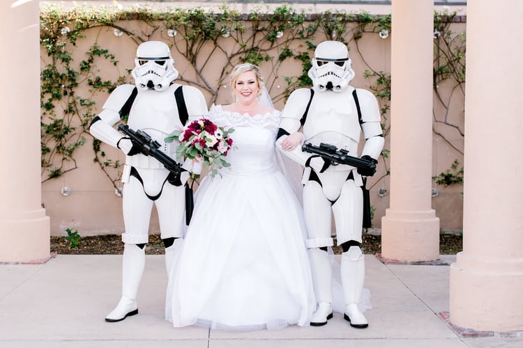 CONSIDER HAVING STORM TROOPERS WALK YOU DOWN THE AISLE - ALISO VIEJO BY WEDGEWOOD WEDDINGS