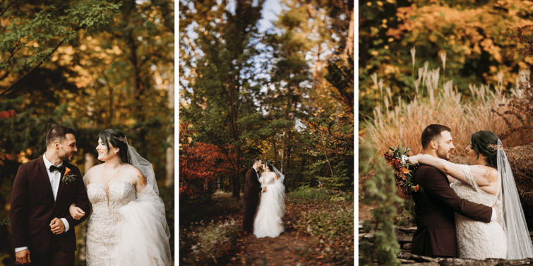 Forest Wedding Portraits | Fall Wedding | Madison & Tyler's Wedding at Granite Rose