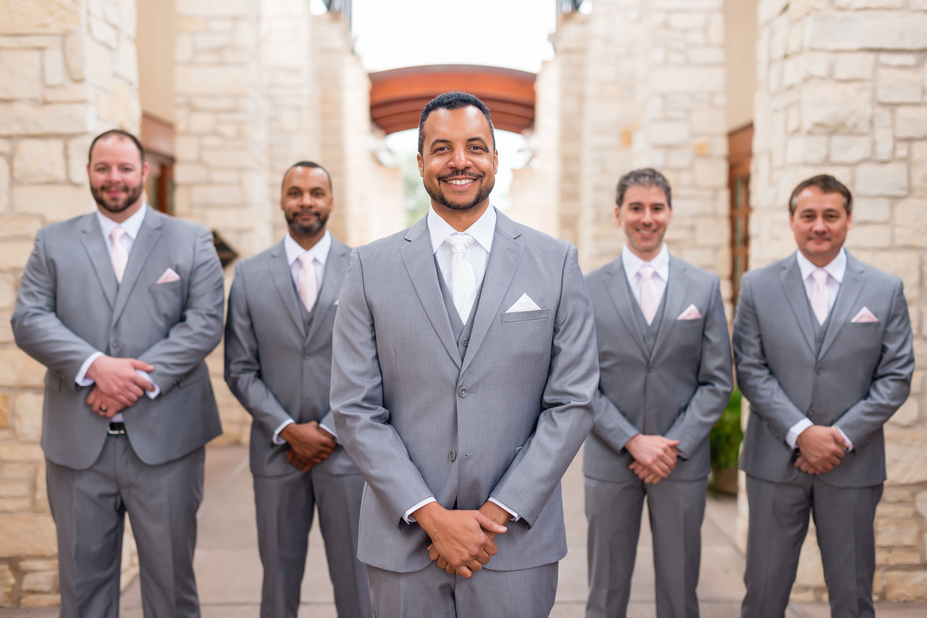 Groomsmen at Ocotillo Oasis by Wedgewood Weddings