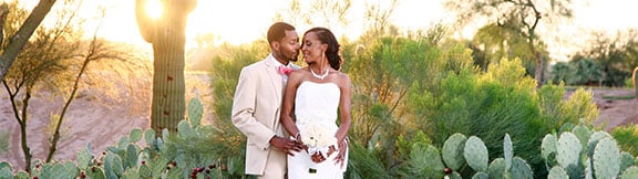 Indoor/Outdoor Ballroom, Decorative Waterfall, Exclusive Garden Ceremony Site & a Native Cactus Garden