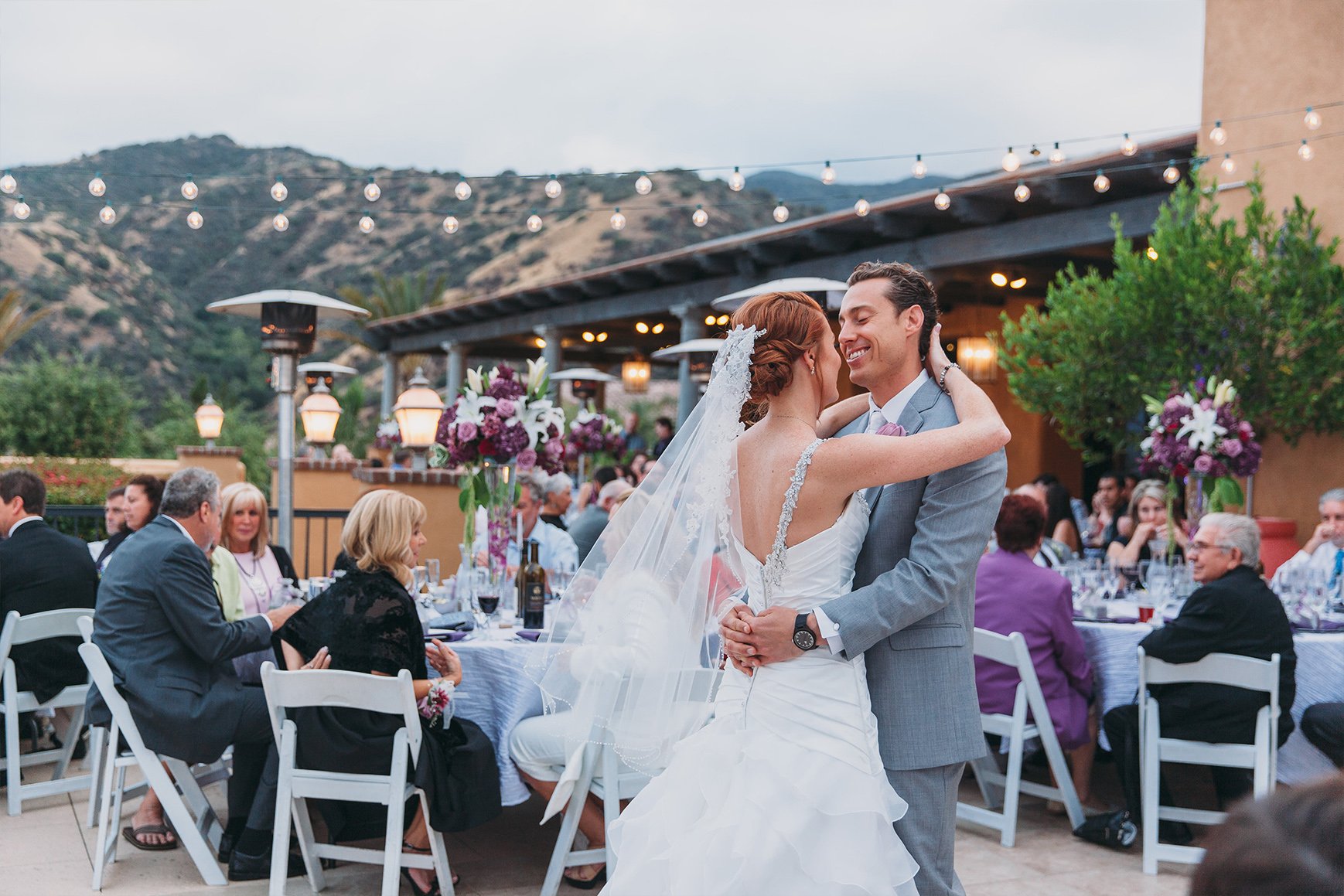 newlyweds enjoying their first dance at The Retreat by Wedgewood Weddings