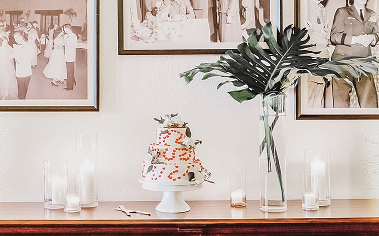 Retro Cake Table Wedgewood Weddings