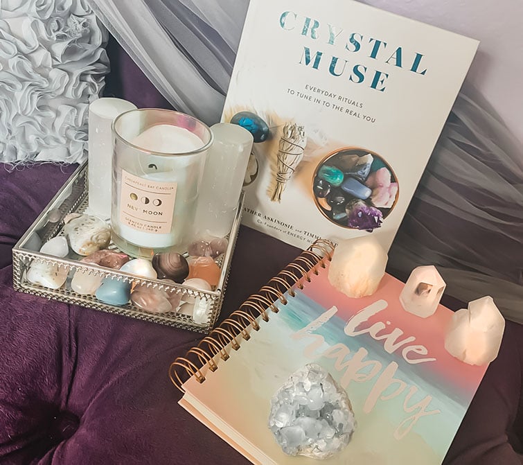 Roxanne's area of calm for her new moon ceremony