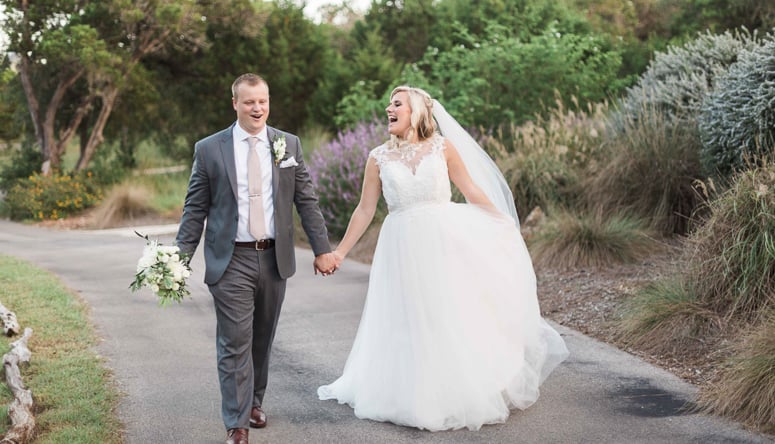 Scenic Springs by Wedgewood Weddings - Bride and Groom Explore the Grounds