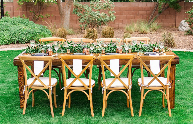Farmhouse Tables at Stonebridge Manor by Wedgewood Weddings