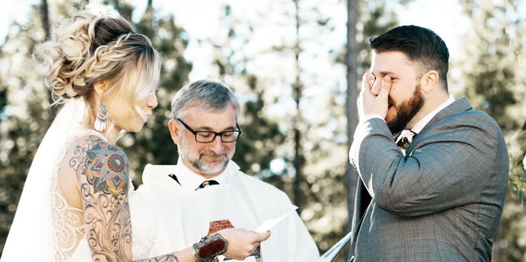 Vow Exchange at Black Forest By Wedgewood Weddings