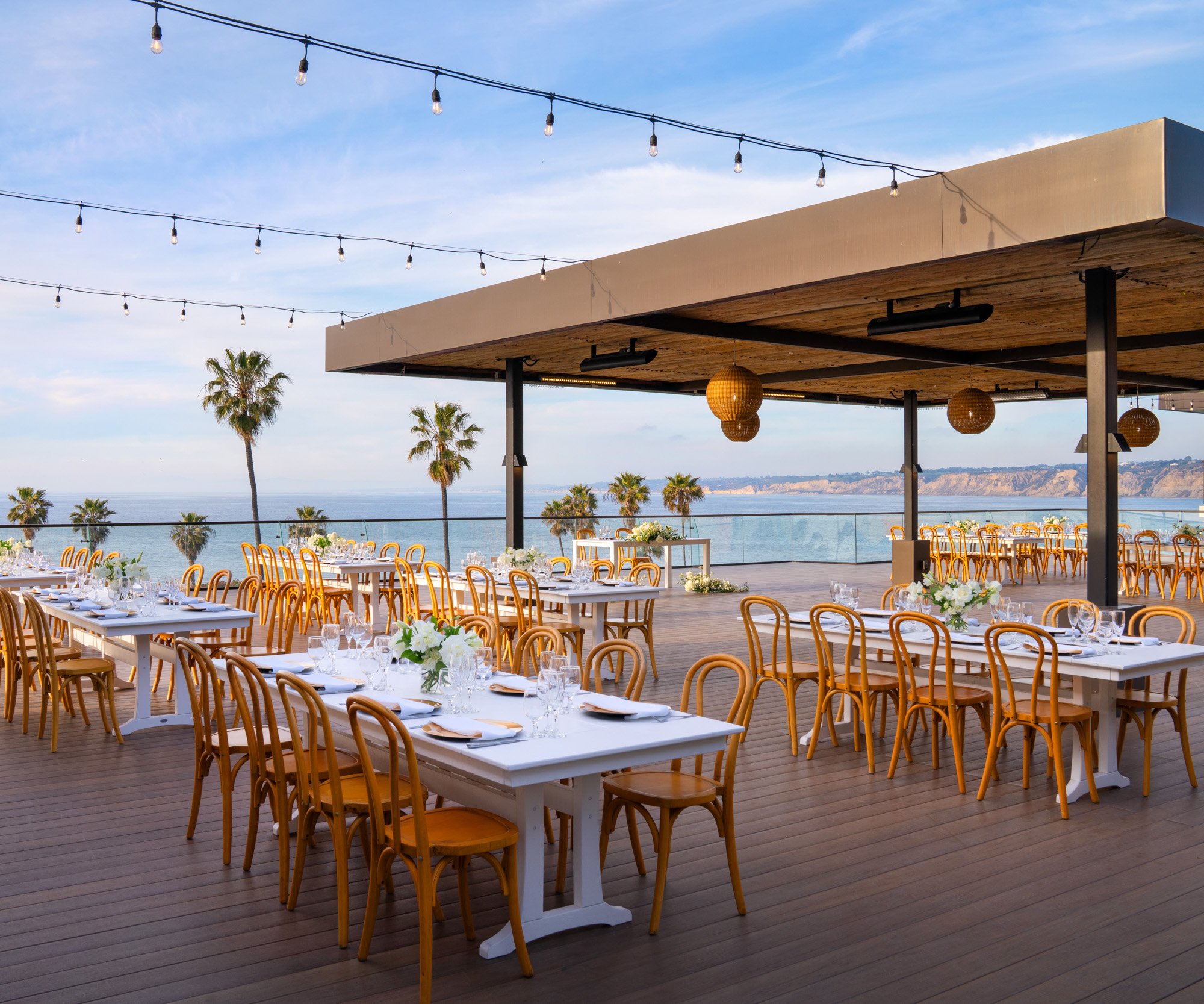 Rooftop Reception at La Jolla Cove Rooftop