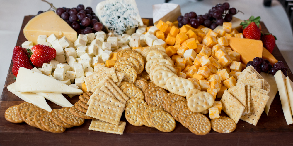 Fruit and Cheese Tray Pairs Great with our Wines