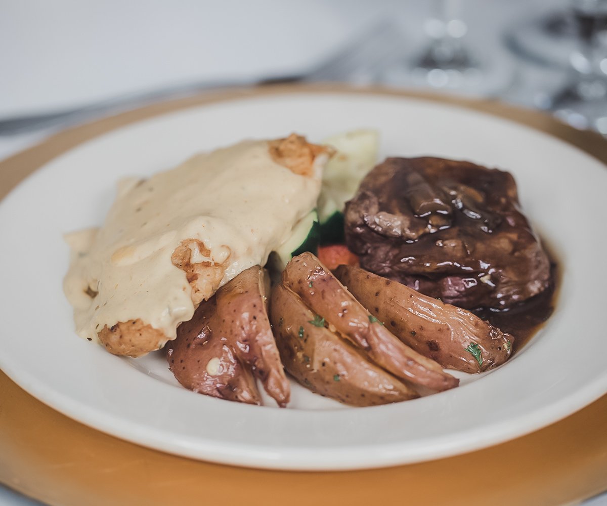 Duet Plated Meals Come with the Premier or Elite Packages