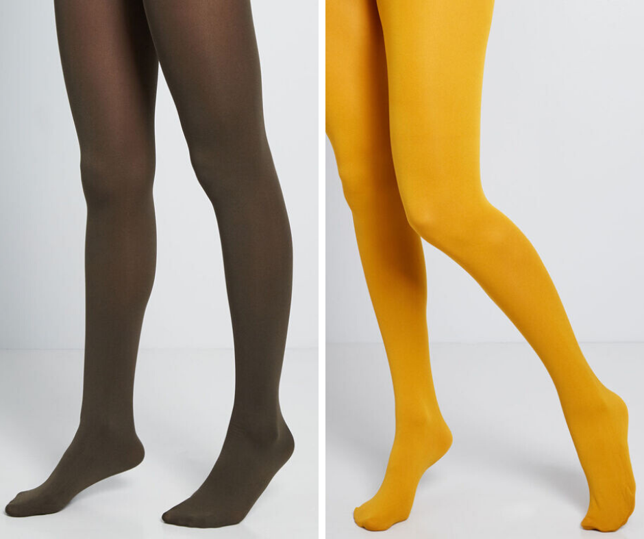 colored stockings or fall wedding guest outfits