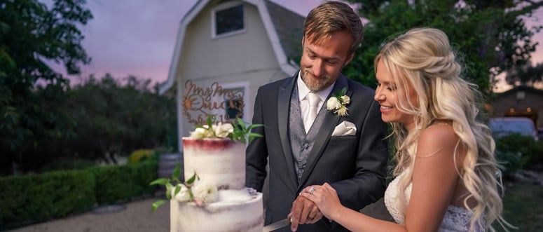 Bel Vino Winery by Wedgewood Weddings - Couple Cutting Wedding Cake