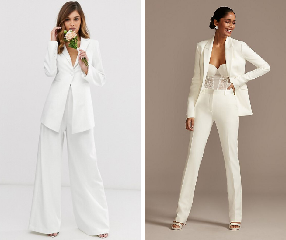 suit wedding dresses and bridal blazers