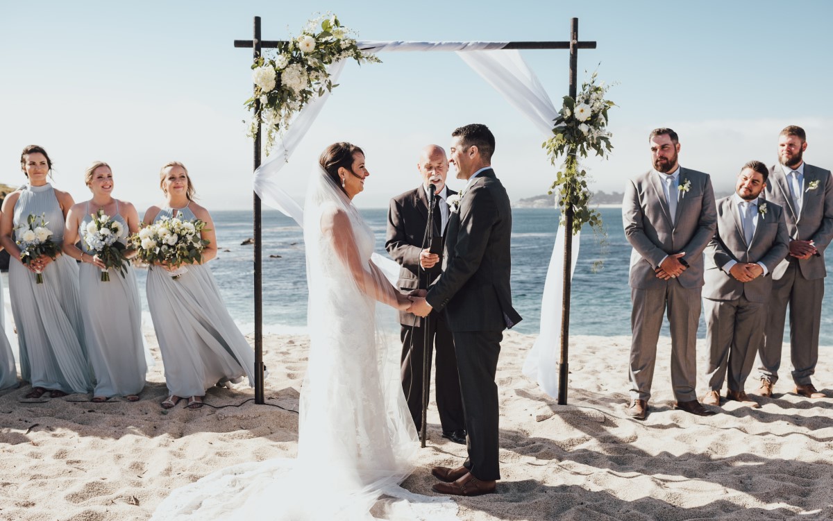 Wedding party hotsell beach