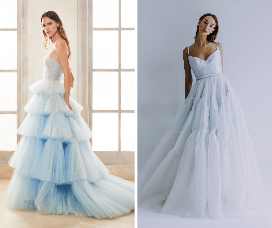 ruffled and tiered wedding dresses