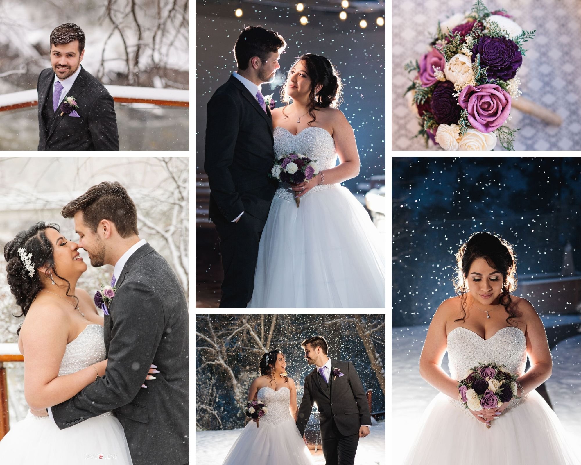 Snowy Magical Wedding at Boulder Creek in Colorado