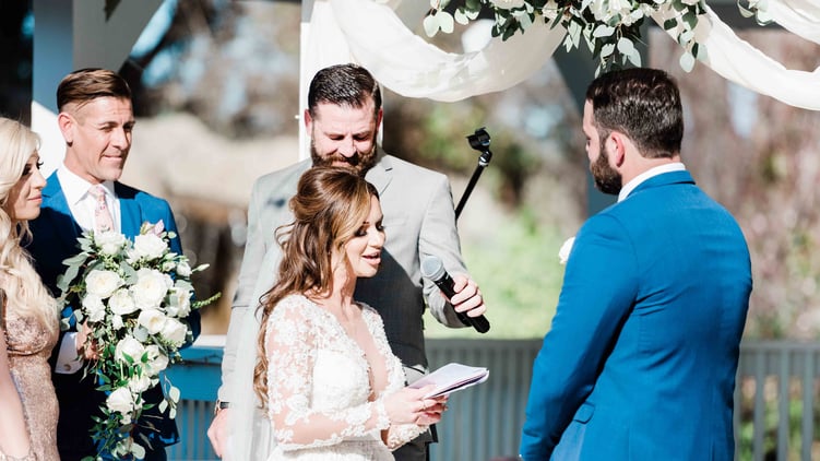 Outdoor Gazebo Wedding Ceremony in Menifee, CA