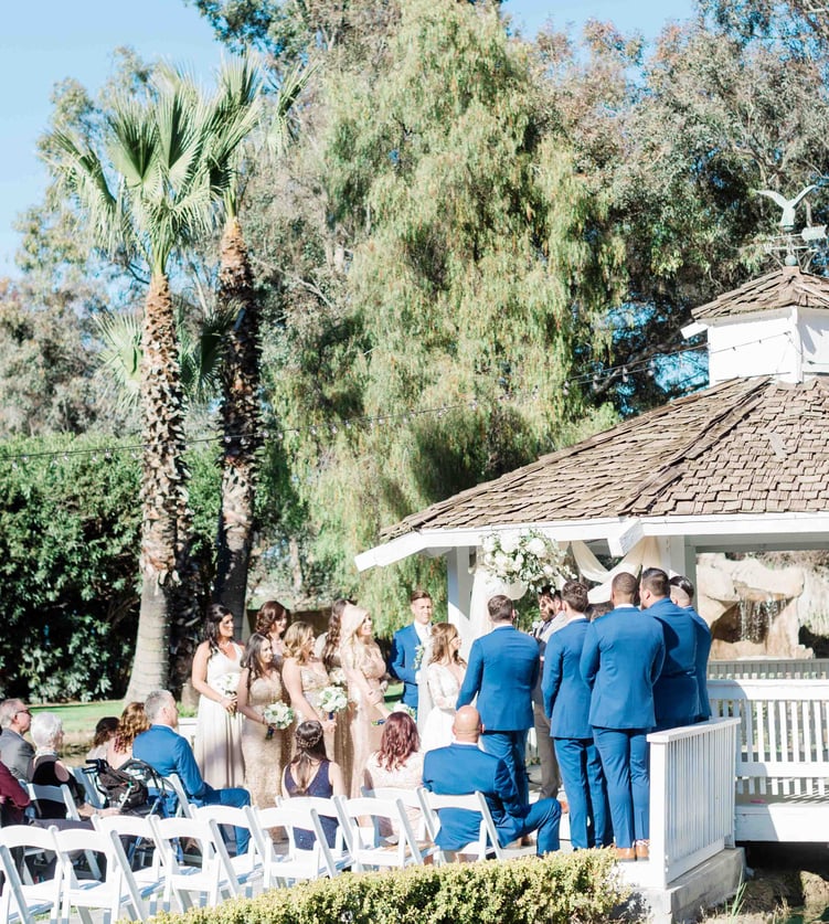 Outdoor Gazebo Wedding Ceremony in Menifee, CA