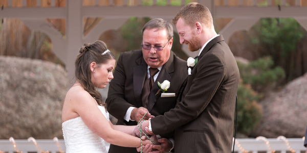 Handfasting is a centuries-old tradition that represents the binding of two lives. During the ceremony, the couple’s hands are bound together using a special ribbon, rope, or cord. 