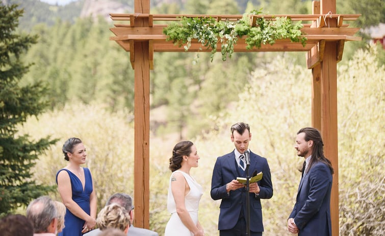 Intimate Wedding Party at Mountain View Ranch | Wedgewood Weddings