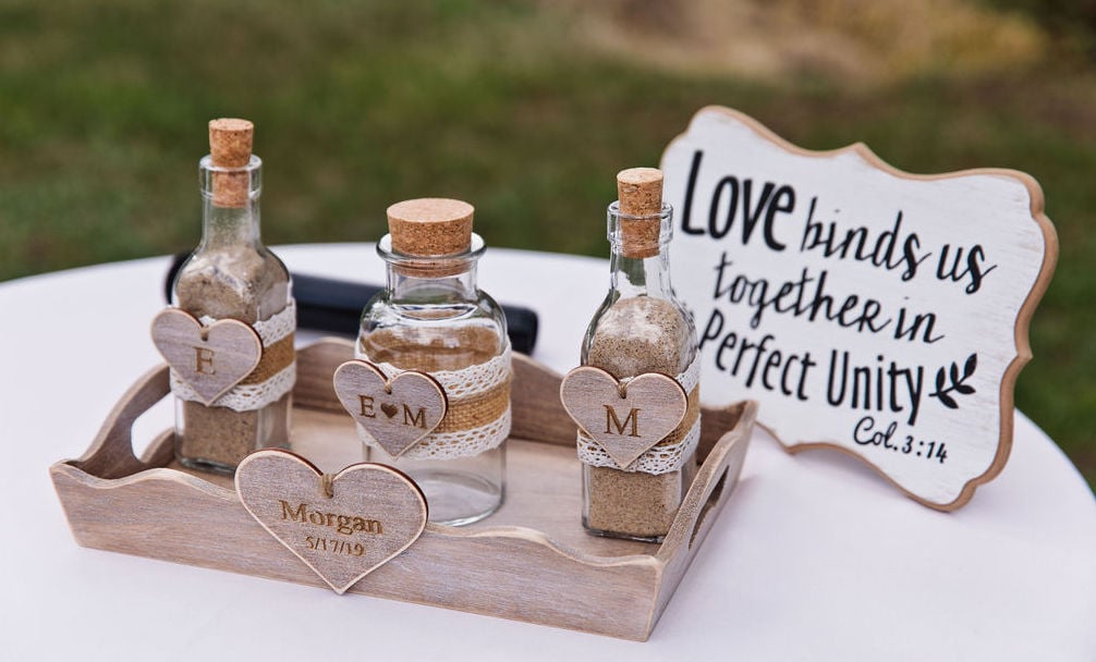 Beautiful Sand Unity Ceremony