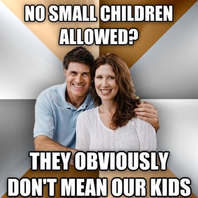 no kids - except ours