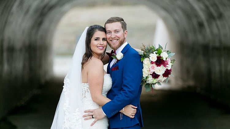 Bright Blue Wedding Suit at The Retreat