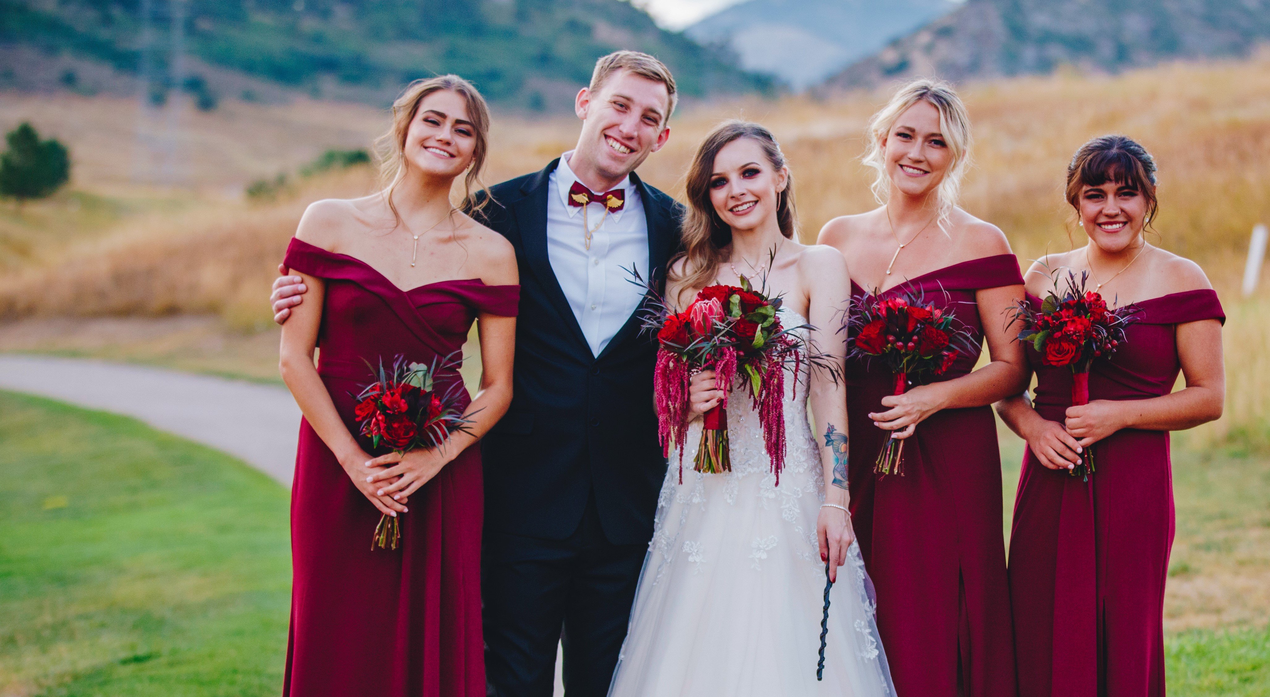 Harry Potter Themed Wedding Bridal Party