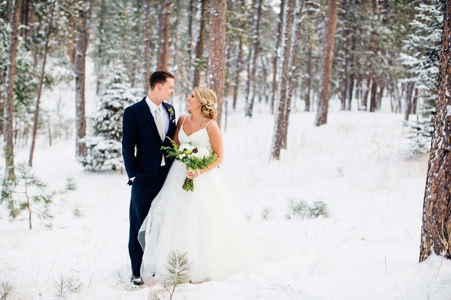 A Beautiful Snowy Wedding at Black Forest