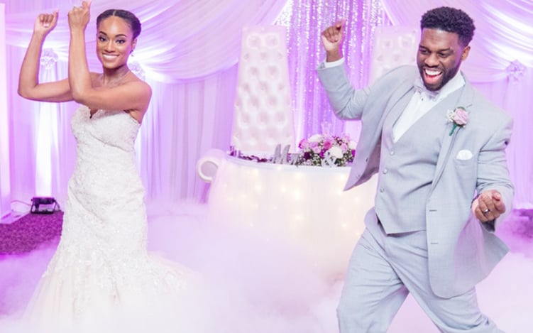 Bride & Groom Bust A Move To Celebrate Their Marriage