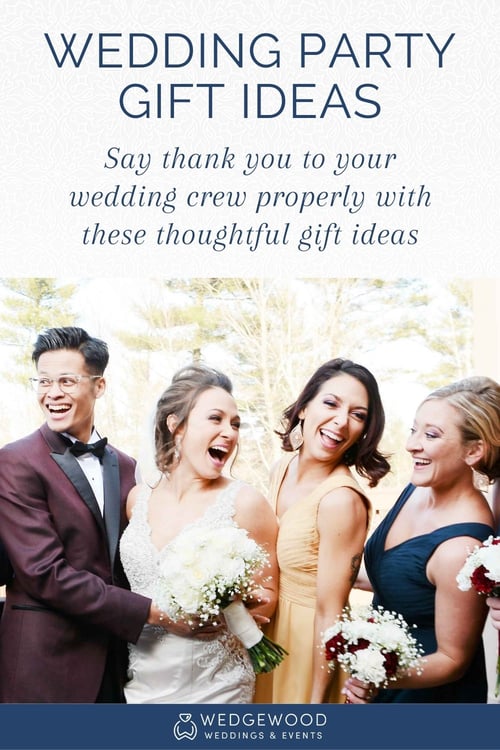 Need inspiration on gifts for your bridal party or groomsmen? From customized mementos to timeless jewels or DIY goodies, the key to the best wedding party gifts is fun and customization! So, whether you’re looking for a sentimental gift or something a little bit more fun, we have a host of ideas for thanking the guys and girls of your bridal party. We hope this guide makes the shopping process delightfully easy. 