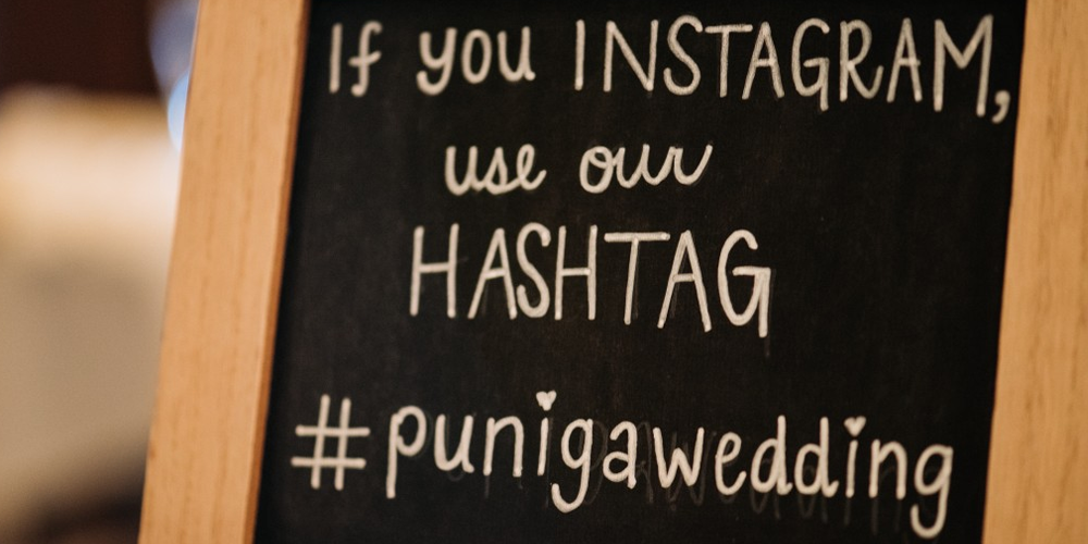 20 Ways to Display Your Wedding Hashtag Sign